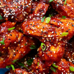 Korean Spicy Chicken Wok Wings (6 Pieces)