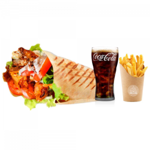 Peri Wrap, Chips & Drink